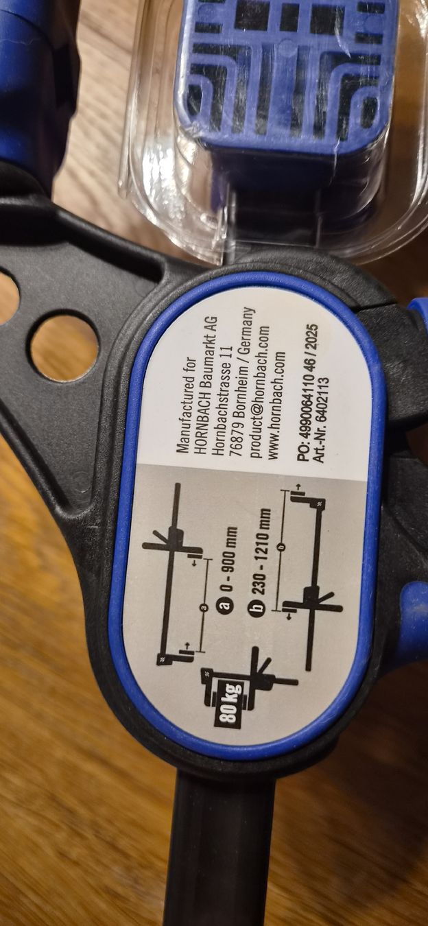 Alle Werkzeuge: 2x Einhandzwinge Industrial von Hornbach – Neu und originalverpackt aus Gerzensee von Omeisel 1
