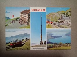 Rigi Kulm Schwyz mehrbildrig mit Eisenbahn