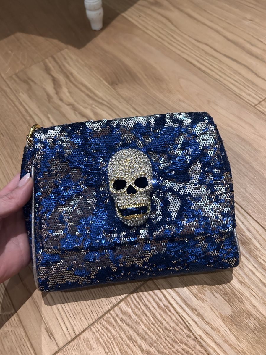 Borse da donna: Sandra B. Sequin Skull Clutch Bag - Sparkly bag – Nuovo (secondo la descrizione) da Veyrier venduto da aliyag 5