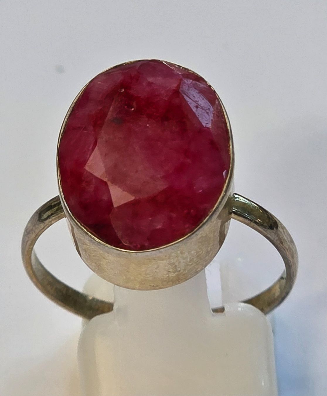 Ringe: Ring Silber mit ovalem Rubin Grösse 53 Neu – Neu (gemäss Beschreibung) aus Zürich von benedikt12 5