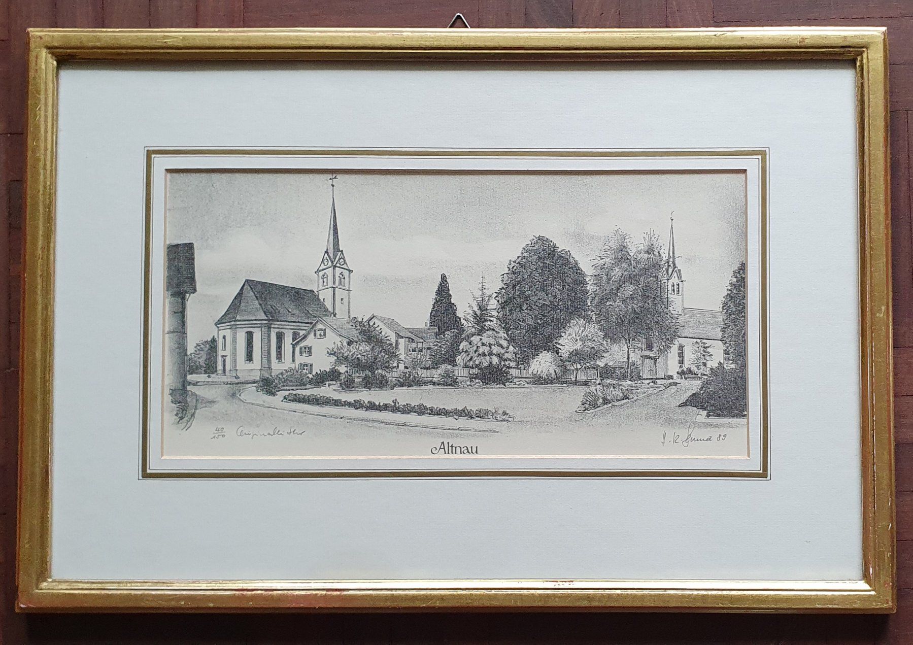 Grafica & Litografie: Bild - Altnau,  Lithographie – Usato da Kreuzlingen venduto da Rschweiz1