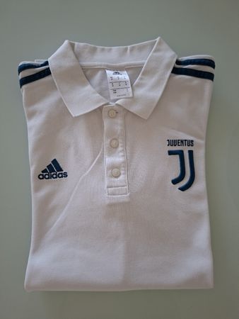 Polo Adidas Juventus blanc, taille M, très bon état
