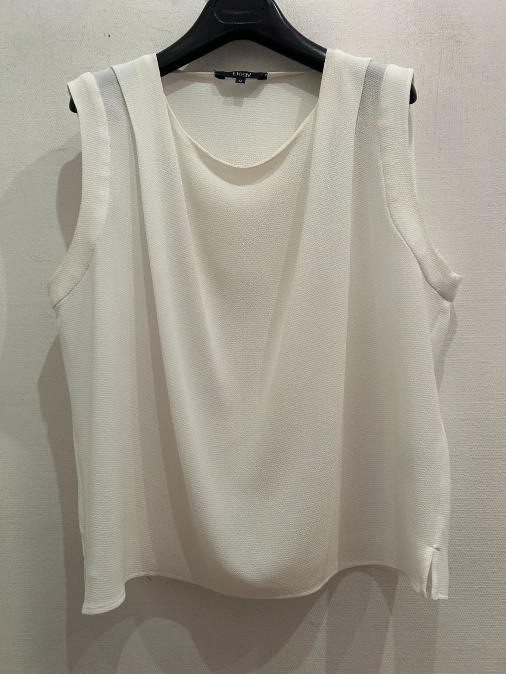 Top: Elégant top blanc coupe ample, T/M – Nuovo (secondo la descrizione) da nyon venduto da Lbabi 2