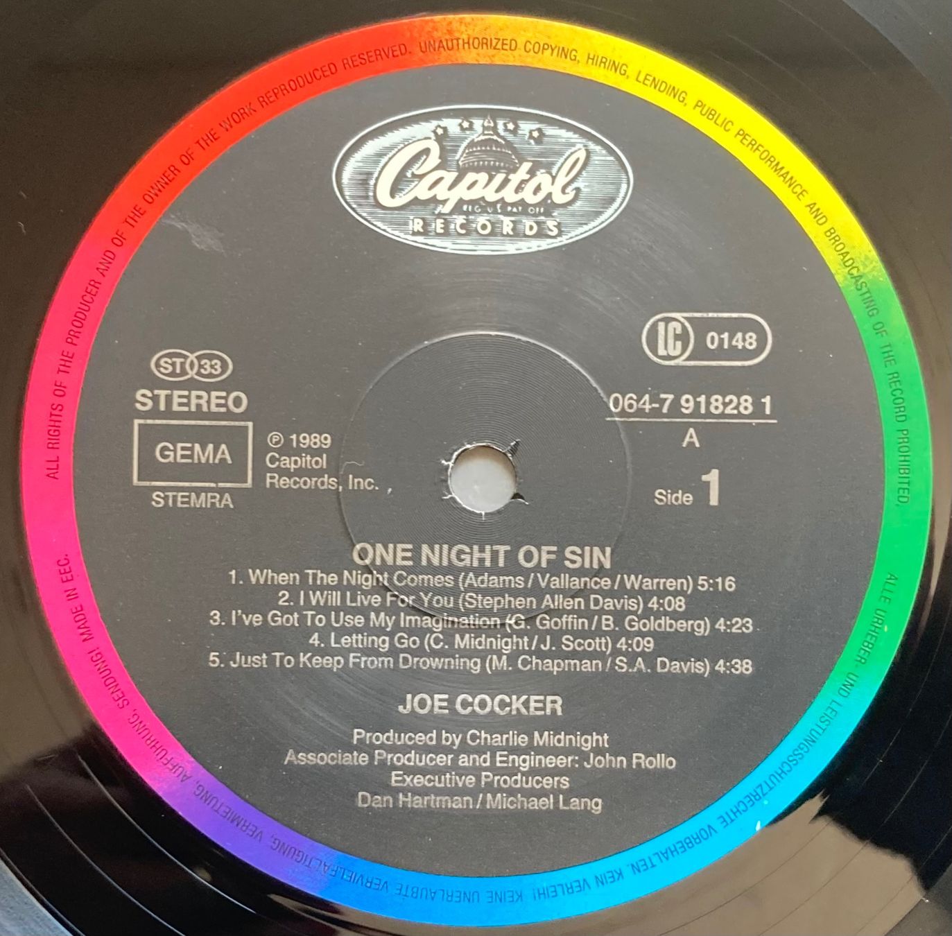 Dischi in vinile: JOE COCKER - ONE NIGHT OF SIN – Usato da Poliez-Pittet venduto da Newtown-Records 2