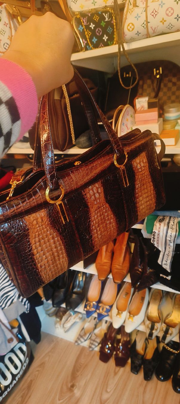 Borse da donna: Kroko Ledertasche – Usato da Beringen venduto da Holly.80 1