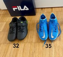 zwei Paar Fussballschuhe Gr 32und 35