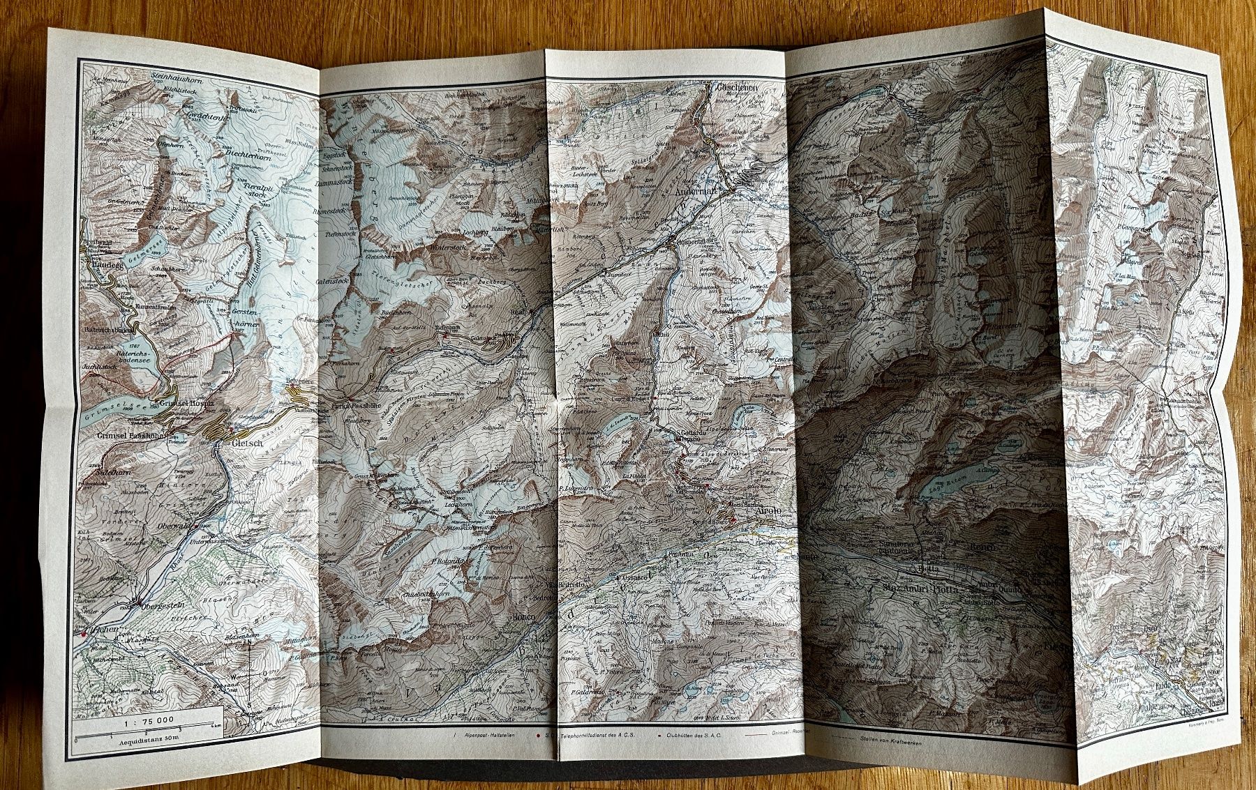 Cartine & Atlanti: Schweizerische Alpenposten: Furkastrasse. – Usato da Zürich venduto da allp 7