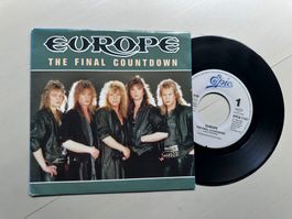EUROPE tolle Single The final Countdown Kult Metal Top 1.PS