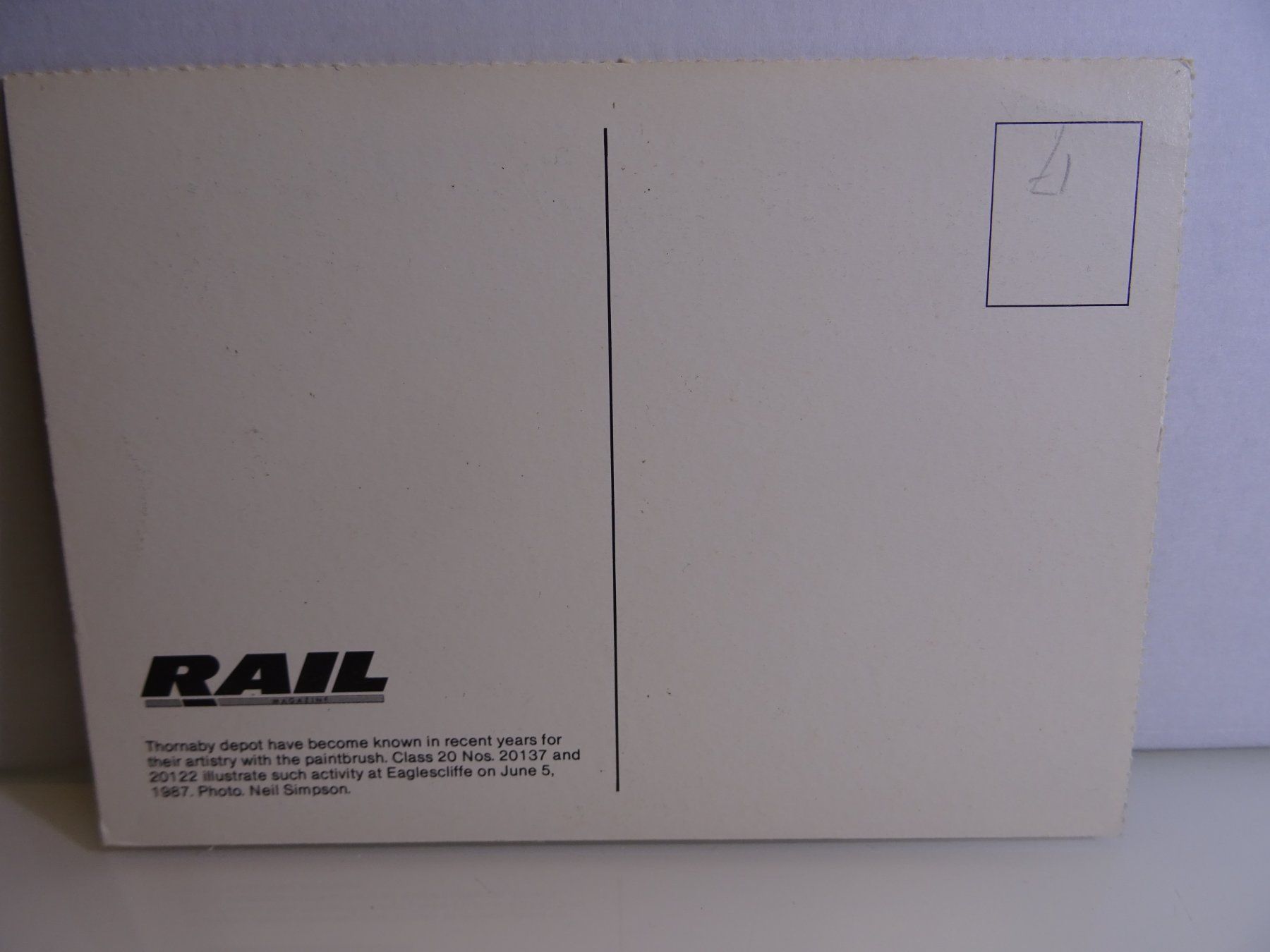 Cartoline postali: AK BR Diesellok Class 20 20137+20122 Eaglescliffe 5.5.1987. – Usato da Teufen AR venduto da Brandan2171 1