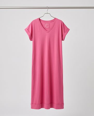robe longue en coton rose, taille — neuve  — taille S/M