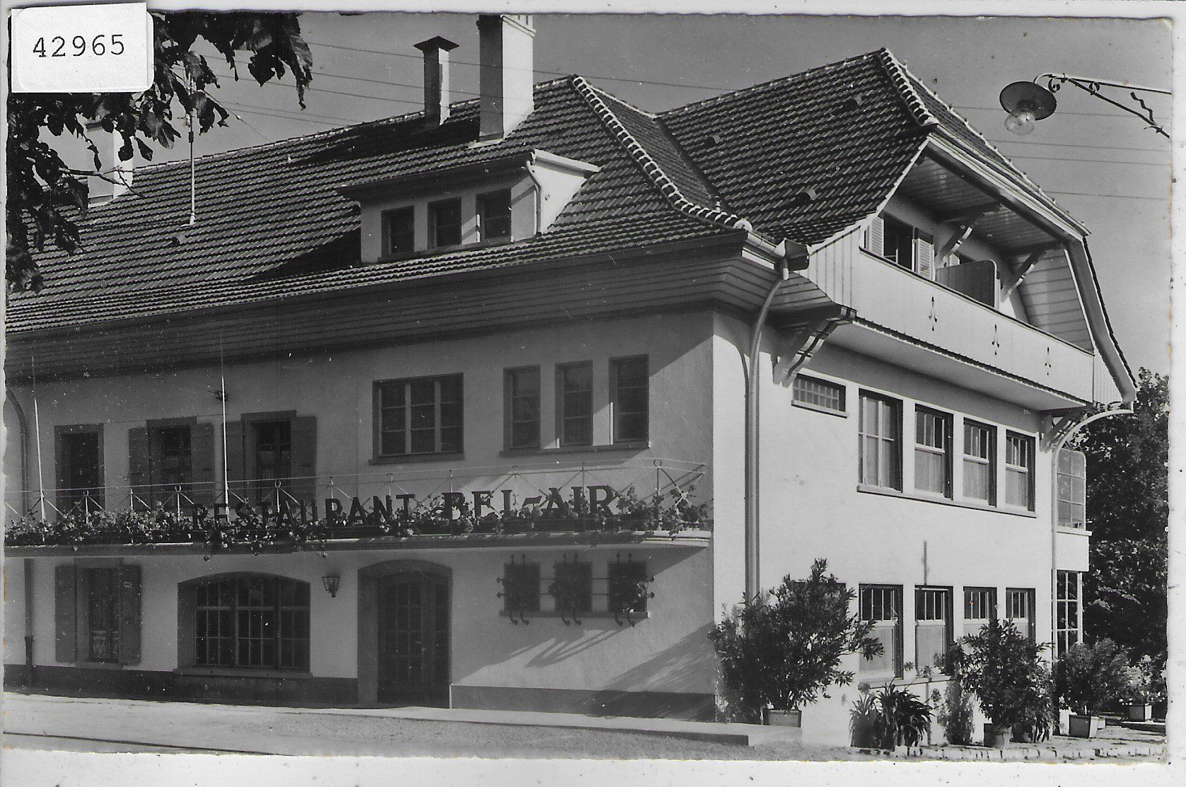 Cartoline postali: Praz (Vully) Restaurant Bel-Air – Usato da Ettingen venduto da Kartenplanet