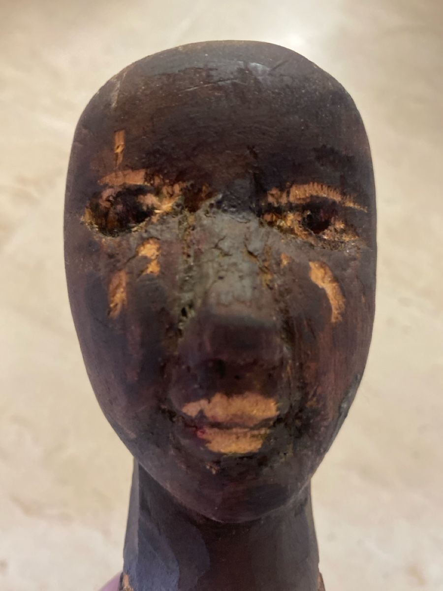 Statuette: 3 Holzfiguren, geschnitzt, Afrika – Usato da Weggis venduto da Massahans 6