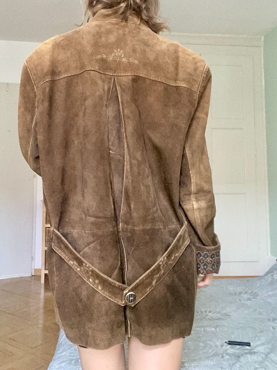 Vestes: Brown suede jacket vintage  – Neuf (Voir description) à Bern par alexjop 1