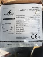Mini-Lautsprecher-Paar Monacor EUL-26/WS 100V Weiss 8 Ohm