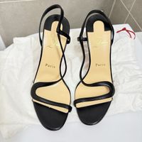 Sandali Christian Louboutin Neri, Tacco 10, Numero 38!