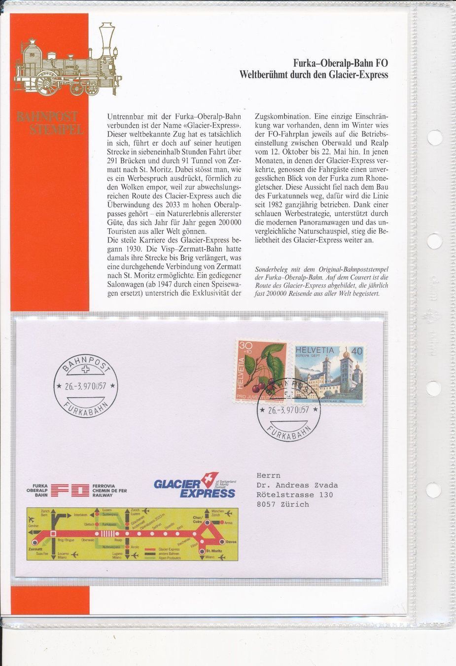 Alle Briefmarken: Bahnpoststempel 39 s.Original Sammelband – Neu und originalverpackt aus Neuenegg von muenzenweber-ch 2