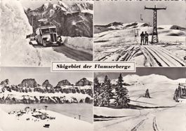 Skigebiet der Flumserberge multivues ( Autobus Saurer )