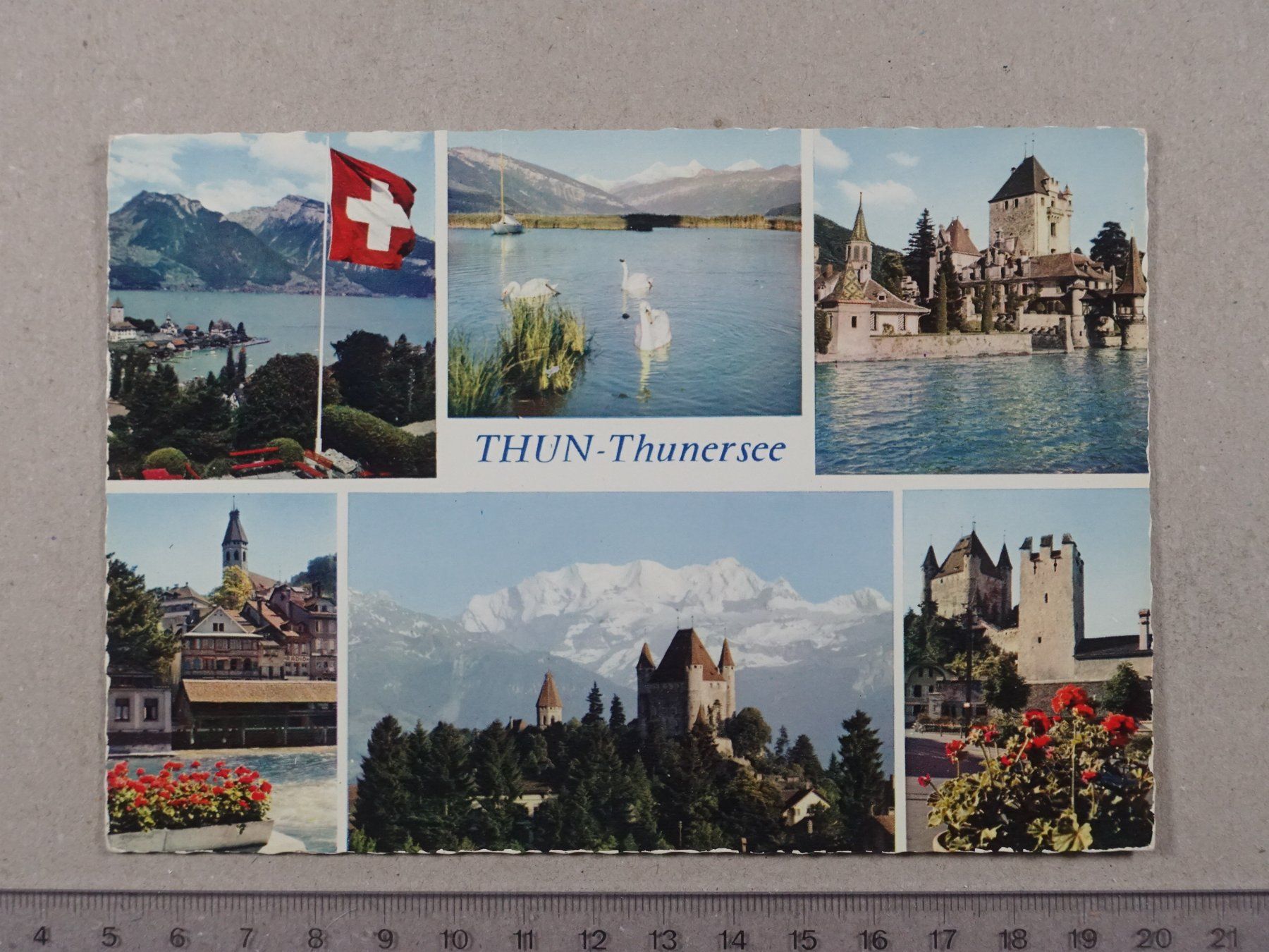 Ansichtskarten: Thun, Thunersee – Gebraucht aus Lenzburg von fh1