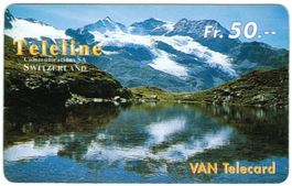 Teleline Telefonkarte 50 Fr. Bergsee