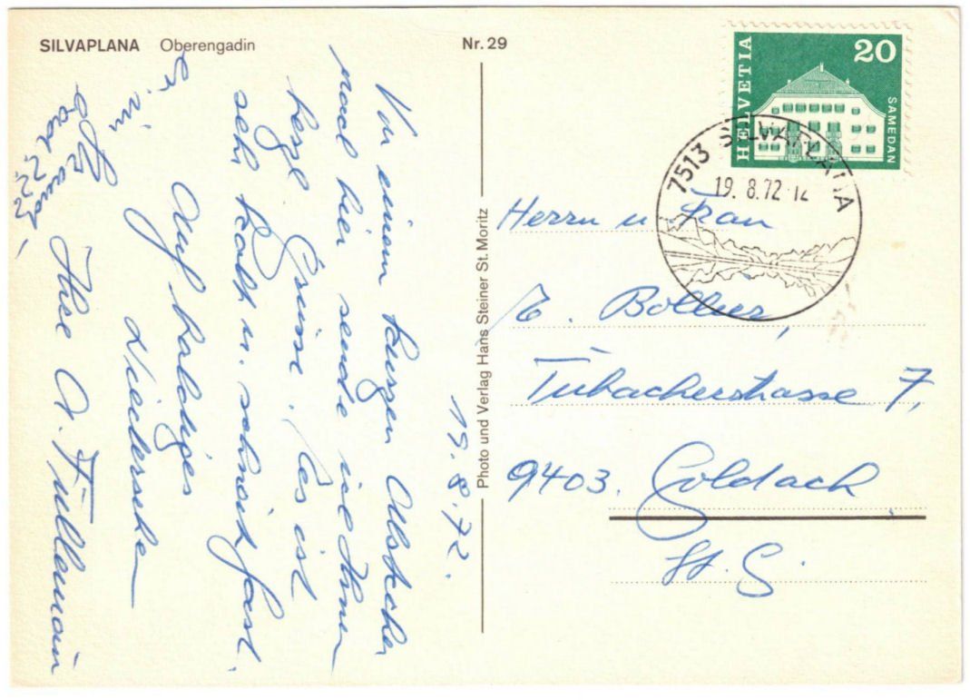 Cartoline postali: Silvaplana - 4 Bild AK – Usato da Binningen venduto da Mountainrider 1