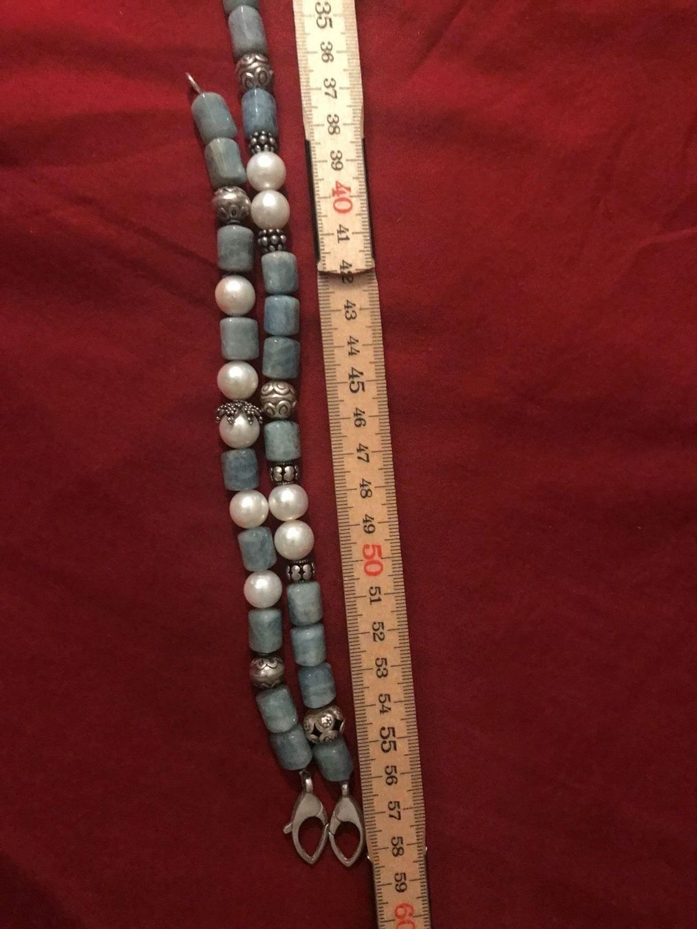 Ketten: Ketten und Armband Aquamarin/Perlen – Gebraucht aus Mehlsecken von Reymau 3