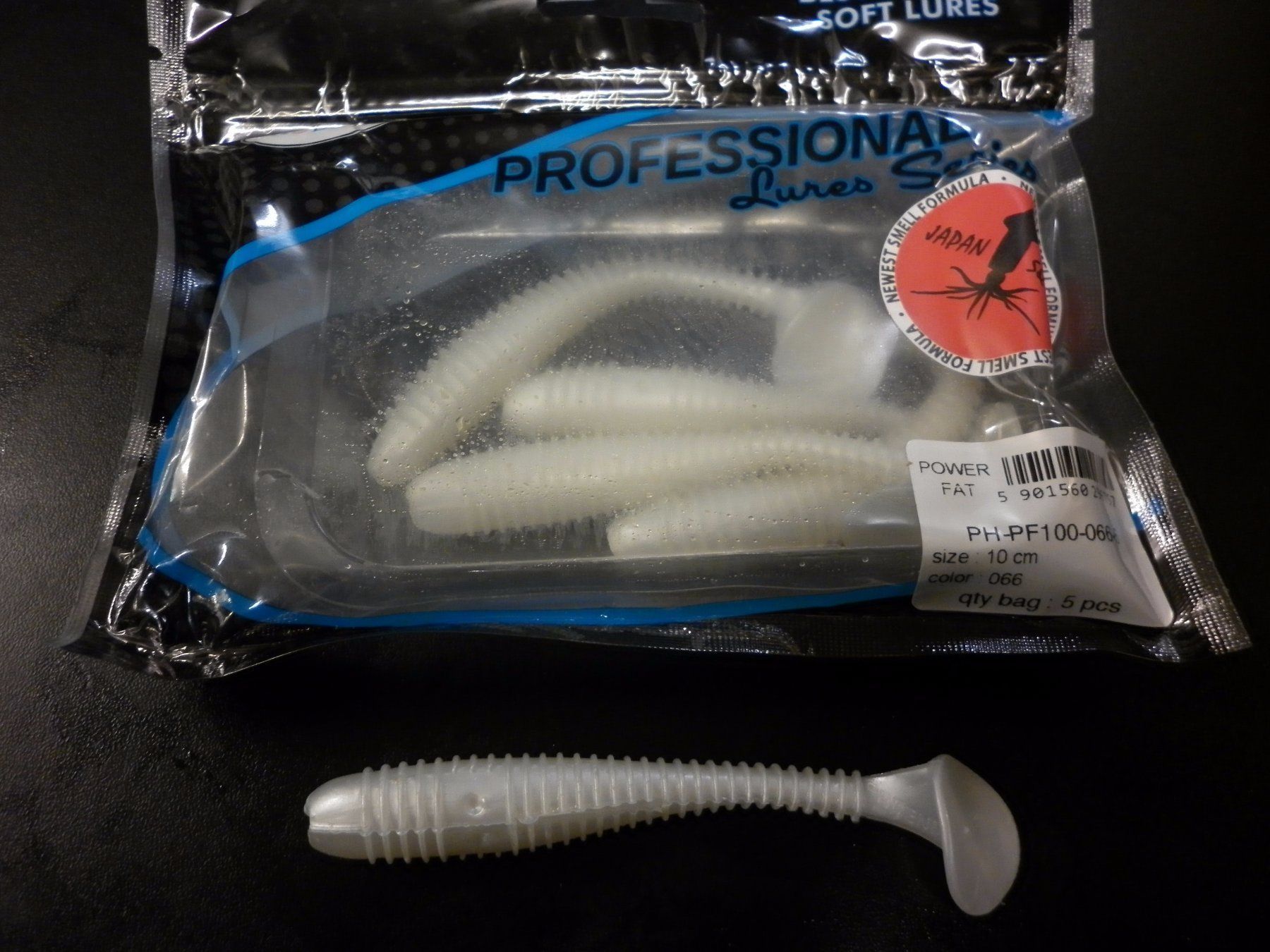 Esche: 5 Phoenix Power Fat 10 cm col. 66 – Nuovo e nell'imballaggio originale da Fribourg venduto da versus702