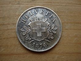 (N1) 10 Rappen  1876  VZ-UNZ