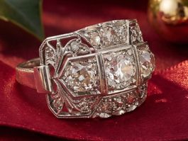 Antiker Diamantring Platin 1.95 ct Edwardian–Art Déco