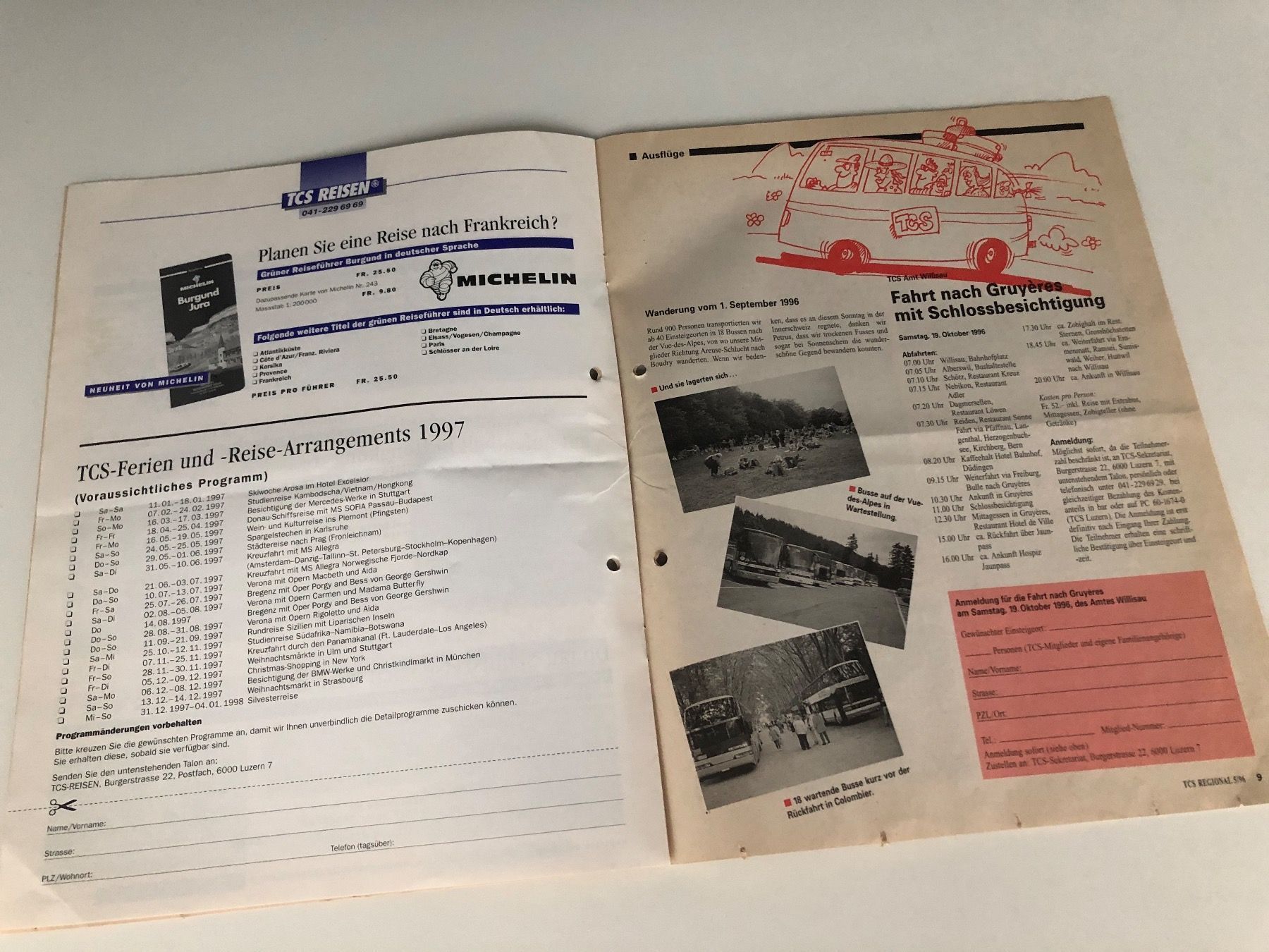 Riviste & Magazine: Seltene alte Zeitschrift. TCS Regional 1996 – Usato da Hergiswil LU venduto da FcMalkov 4