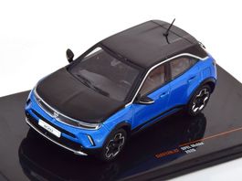 Opel Mokka-e B Phase I 2021-2025 blau met. / schwarz    1:43