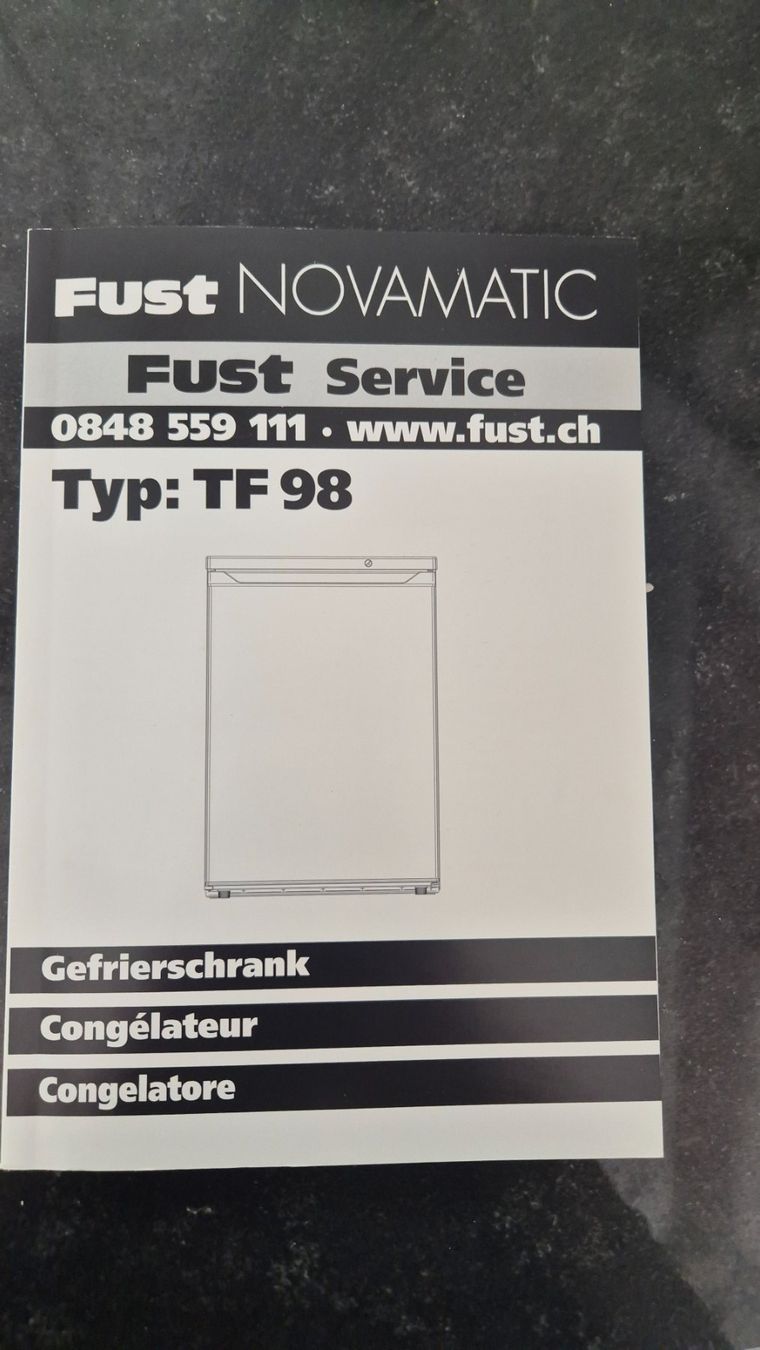 Congélateurs: Fust Tiefkühler Novomatic 98 – D'occasion à Gelterkinden par Bonnie_155 2