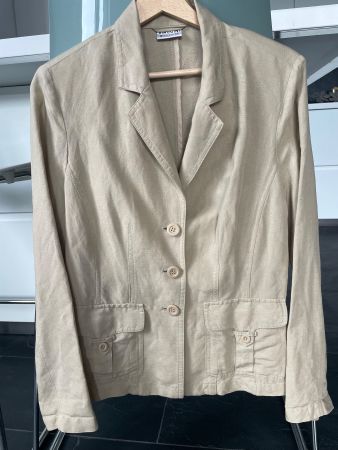 Damen Blazer Biaggini beige Grösse 38 Leinen