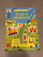 Livre stickers grue pelleteuse neuf