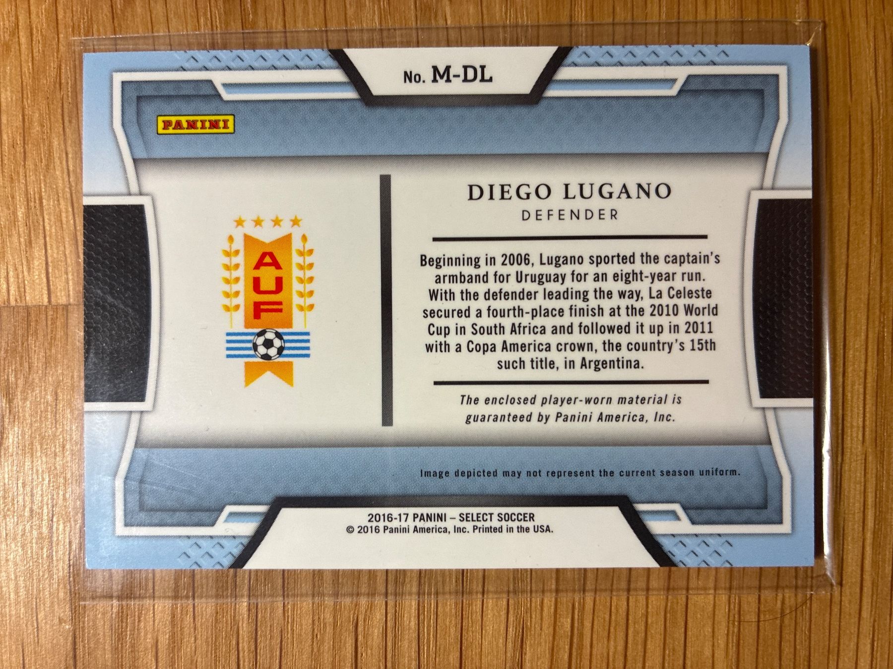 Topps Carte collezionabili: Panini Select Diego Lugano Uruguay Patch – Usato da Wangenried venduto da Garagara 1
