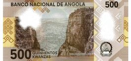 Angola 500 Kwanzas 2020 P-161 Polymer UNZ