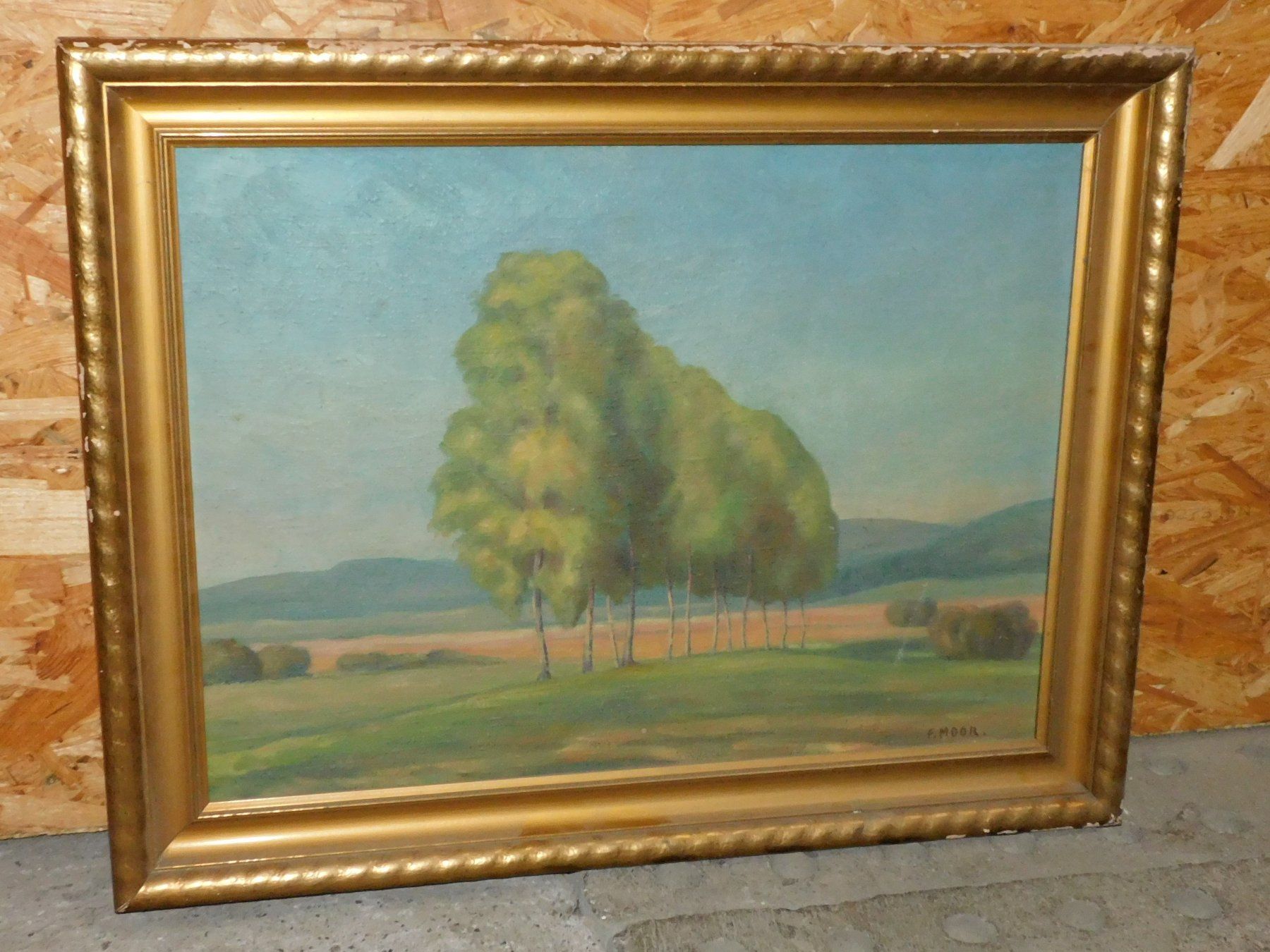 Dipinti: Kunst Gemälde gr Landschafts Gemälde - Leben - Ölgemälde sig – Usato da Sursee venduto da 76