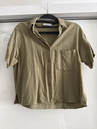 Bluse Viskose/Leinen Gr.38