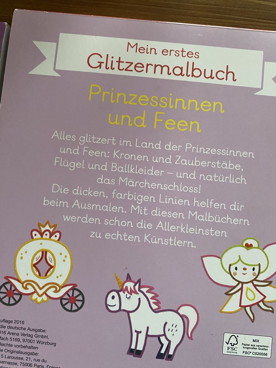 Libri: Glitzermalbücher & Wisch-und-Weg-Buch – Usato da Urdorf venduto da Bets4 1