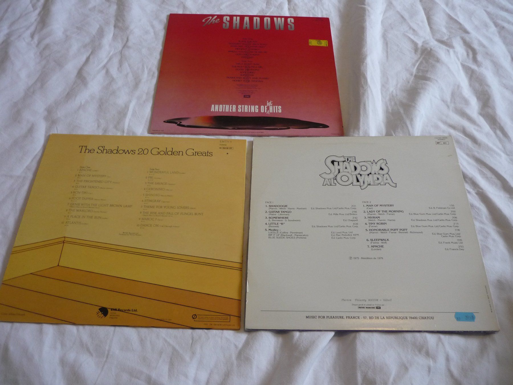 Dischi in vinile: 3x 12" Schallplatten - The Shadows - Top Sammlung – Usato da Beringen venduto da zzRegal 1