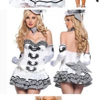 Kostüm Showgirl Grösse M mit Hut und Handschu