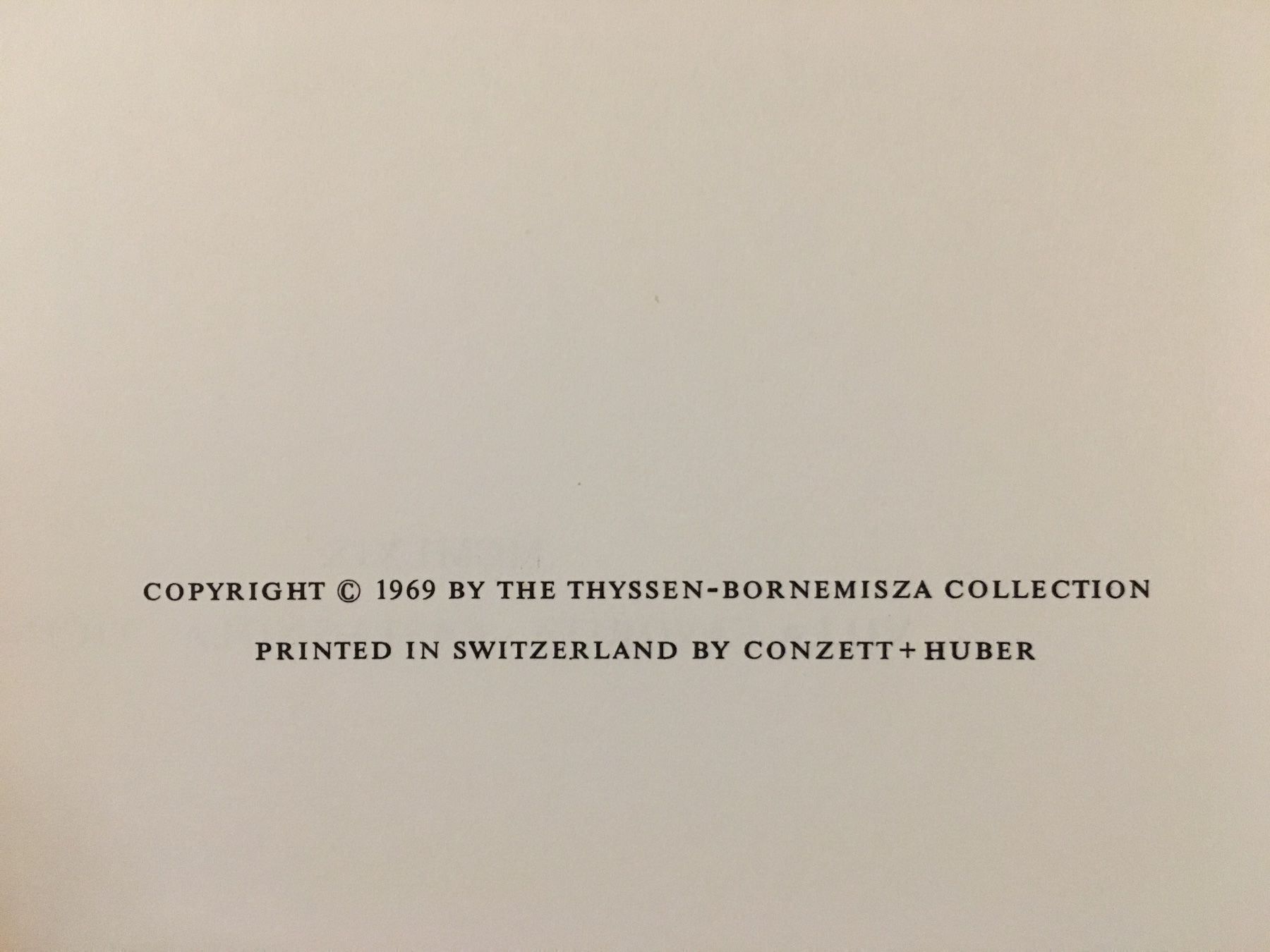 Livres: Thyssen Bornemisza 1969 – D'occasion à Bellinzona par rcl_mt27 3
