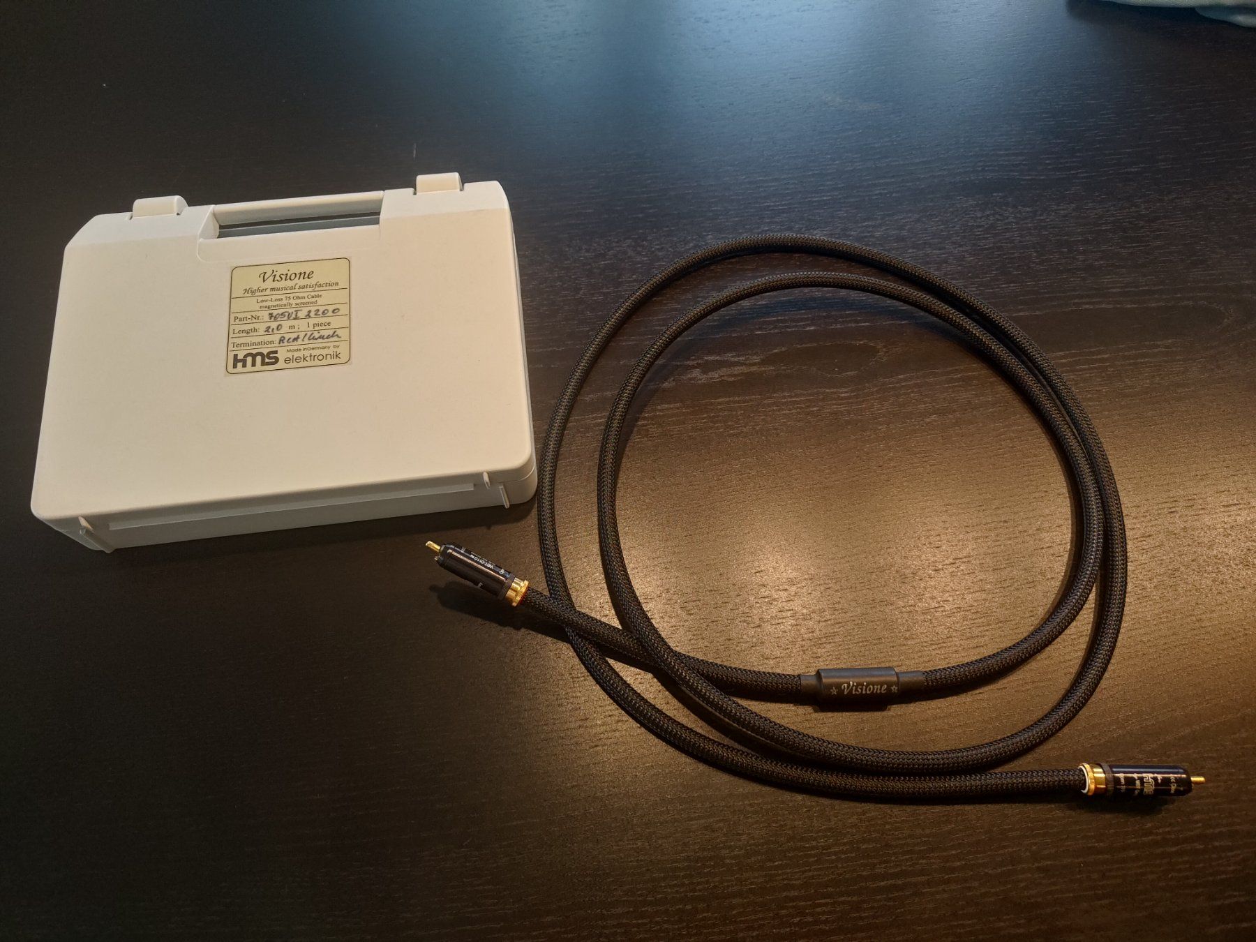 Kabel: HMS Visione High-End Digitalkabel / Koaxial / Cinch, 2 Meter – Gebraucht aus Uttwil von Reled