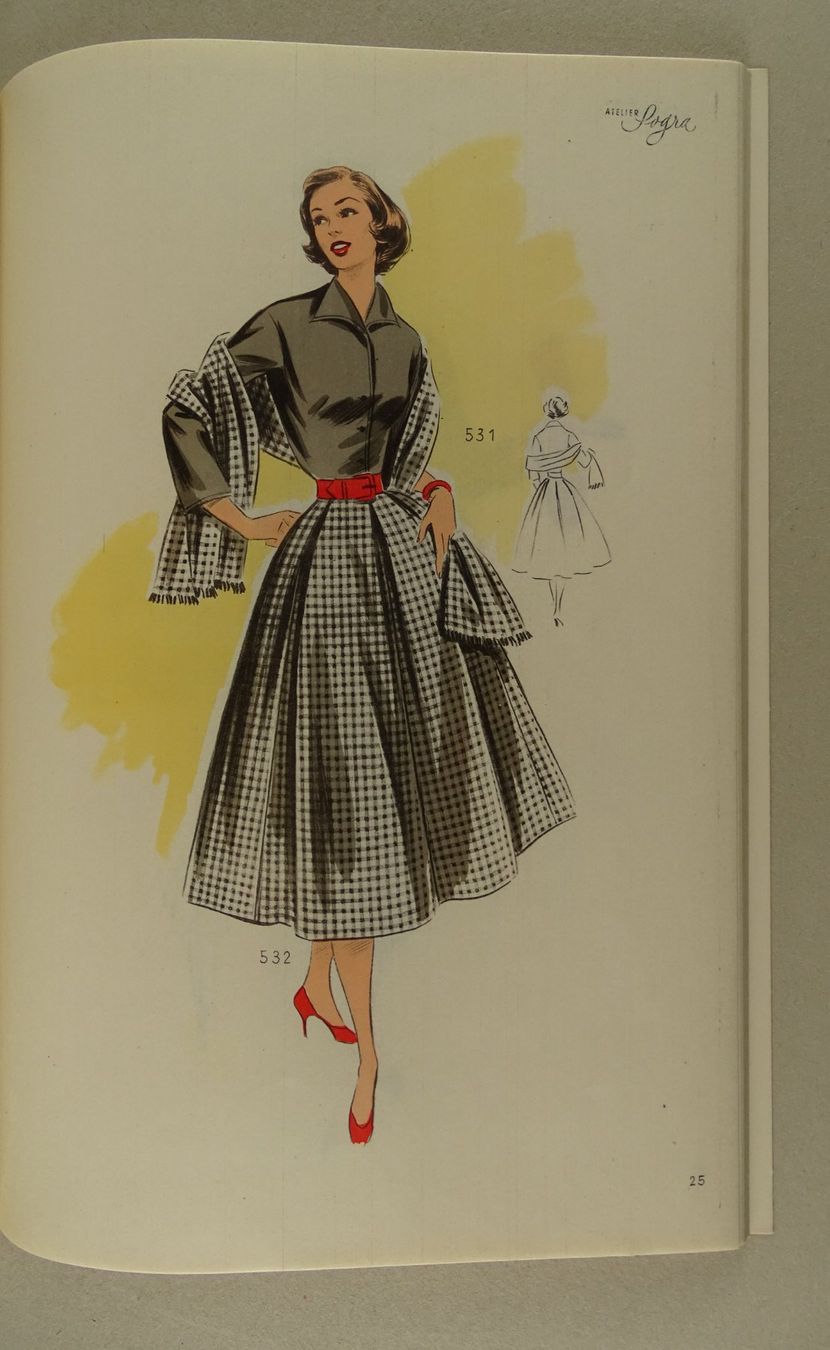 Libri: MODE, MODEZEITSCHRIFT LA MODE ACTUELLE HIVER 1957 – Usato da Grüningen venduto da Kartensammler 4