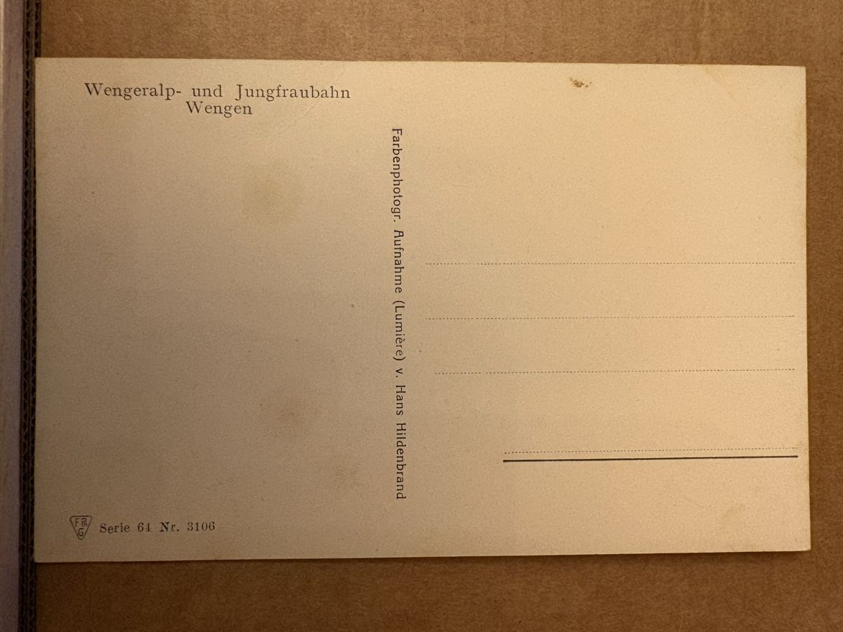 Cartoline postali: AK von Wengen / Wengeralp – Usato da Rümlang venduto da Kartenpost1 1