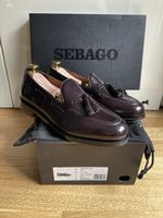 Sebago Burgundy Leather Tassel Loafers 7 UK