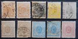 Luxemburg ex. Kat. 37-44 */gest. 1880 Kat. 328 Euro diverse
