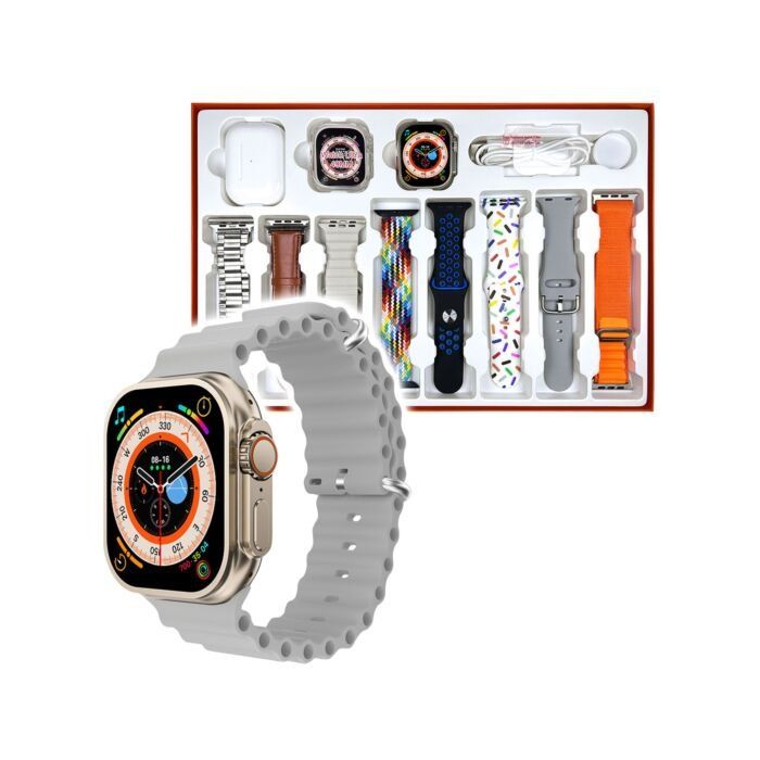 Smart Smartwatch: Smartwatch-Set + Bluetooth-Kopfhörer, 8 Armbänder – Usato da Zürich venduto da gab_7jvq 3