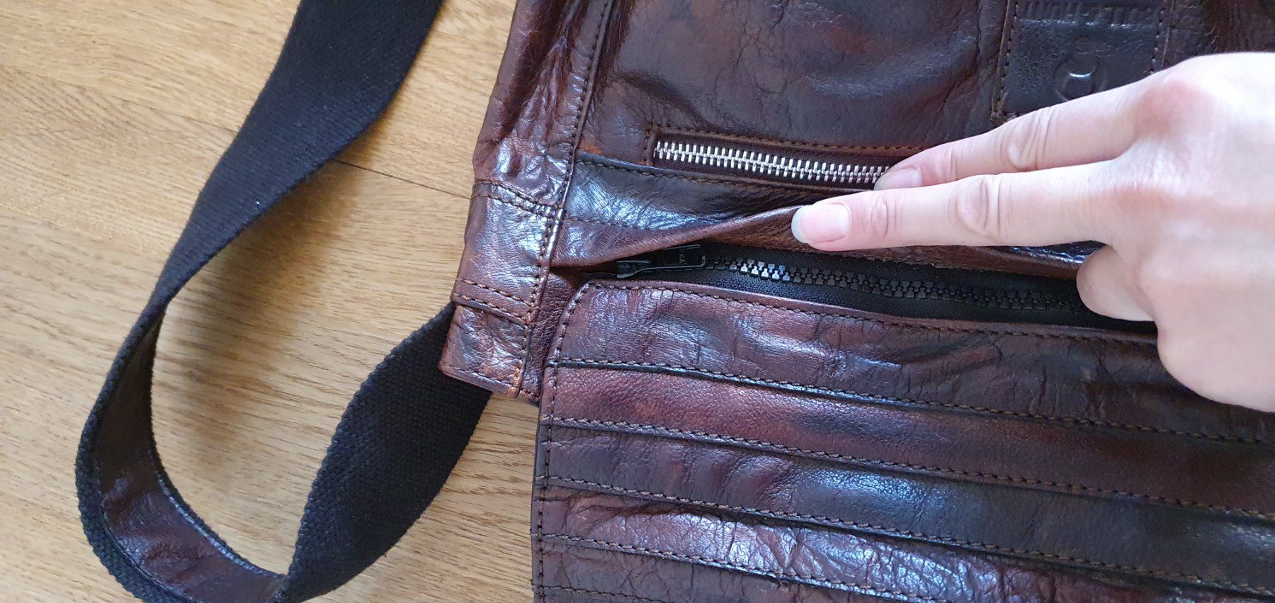 Borse: Handtasche Klapptasche Echtleder Bull & Hunt – Usato da Ibach venduto da Soraja07 3