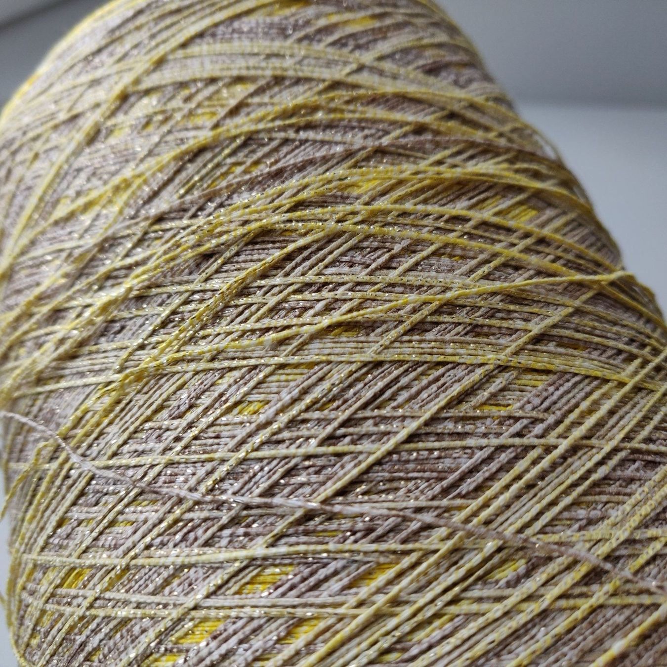 Lana: Baumwolle Seide mit Lurex 690g gelb beige Gradient – Nuovo (secondo la descrizione) da Lufingen venduto da Voyager7 3
