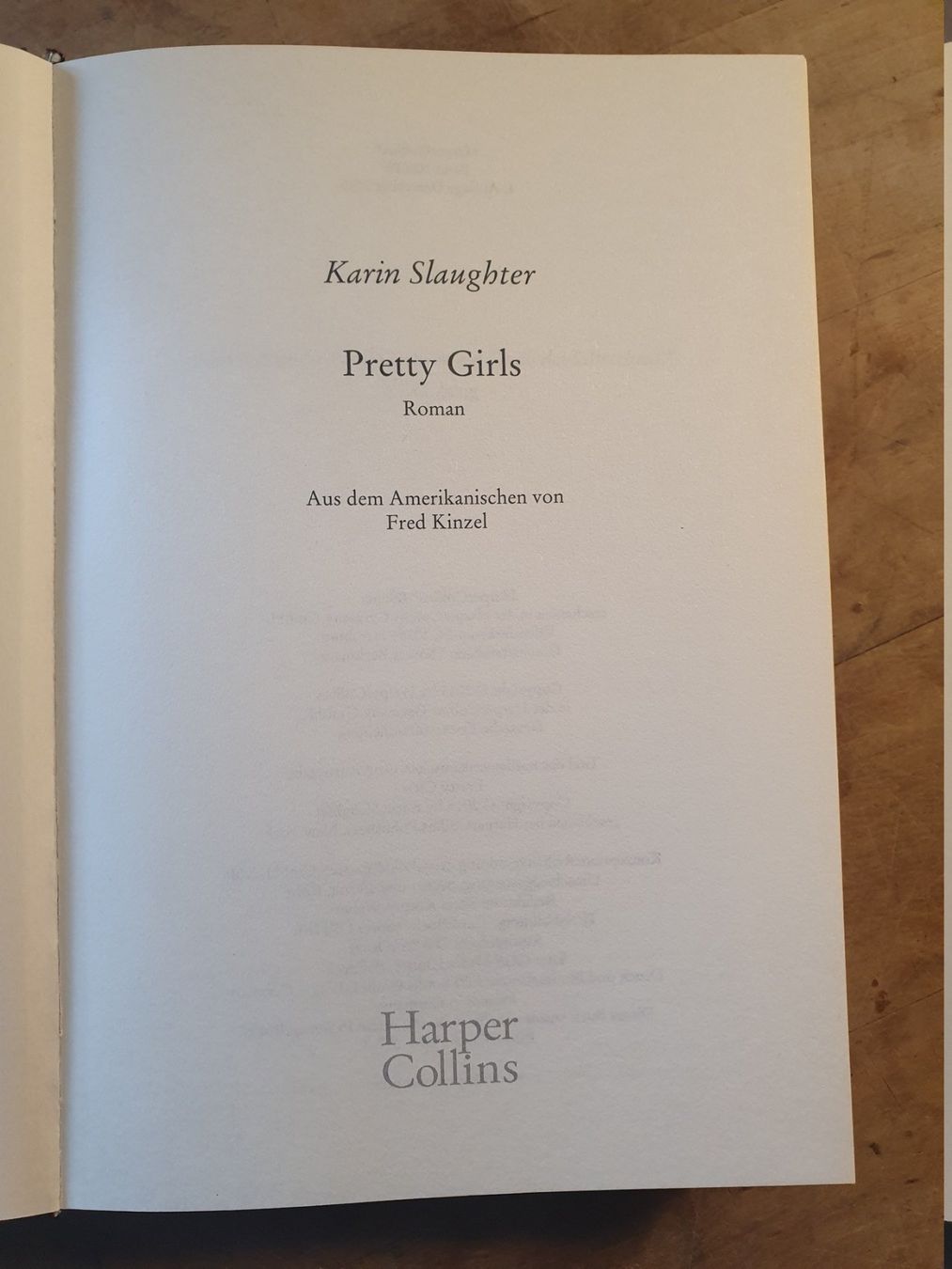 Bücher: Pretty Girls Karin Slaughter Harper collins – Gebraucht aus Zürich von loosebone 1